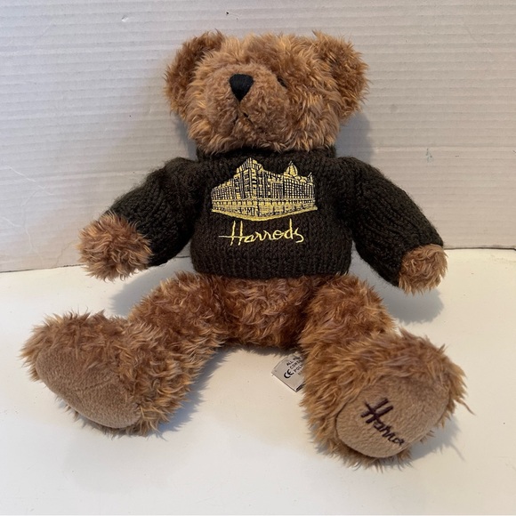 Vintage brown HARRODS Knights Bridge bear 13” - Picture 3 of 8